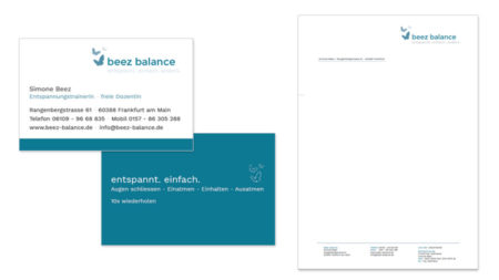 beez balance - Visitenkarten & Briefpapier